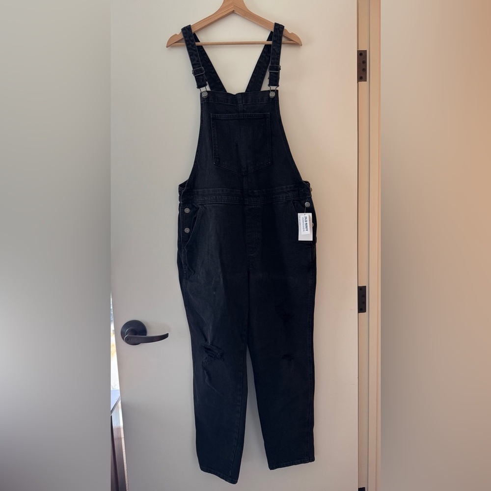 Old Navy Charcoal Jeans Overalls